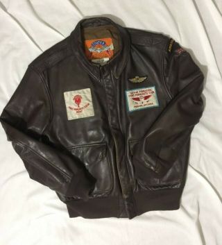Vtg Us Air Force Bomber Jacket Type A - 2 Size 40r (rare)