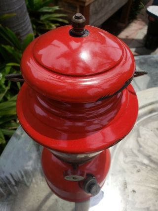 Vintage Coleman 200A Gas Lantern Dated 10/59 1959 Red 6