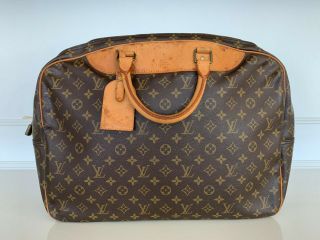 Vintage Authentic Louis Vuitton Monogram Overnight Bag Travel Carry On Suitcase