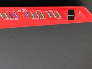 Vintage Red Yamaha SHS - 10 Keytar FM Digital Keyboard With Midi 6