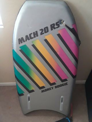 Vintage Morey Boogie Board Mach 20 Rs Bodyboard 1987 Kransco