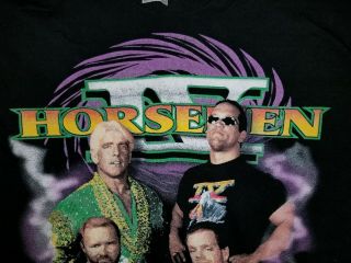 Vintage WCW Four 4 Horseman Tradition Of Excellence Shirt XXL 2X 3