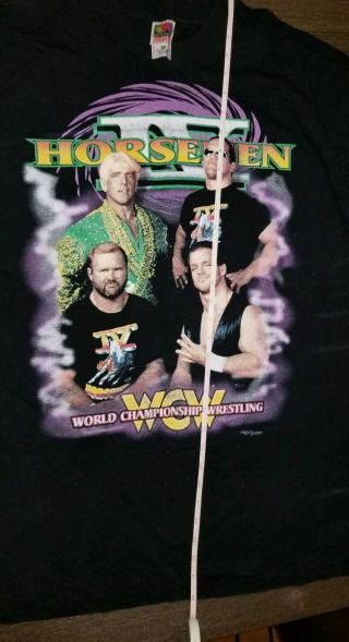 Vintage WCW Four 4 Horseman Tradition Of Excellence Shirt XXL 2X 8