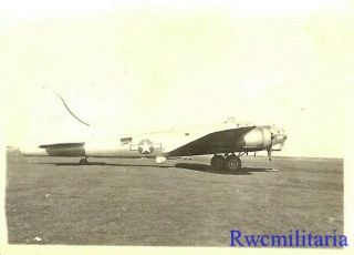 Org.  Photo: 301st Bomb Group B - 17 Bomber (44 - 8587) On Airfield