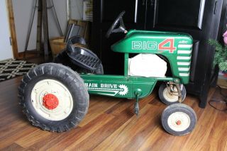 Vintage Amf Pedal Tractor Big 4 Chain Drive Overall