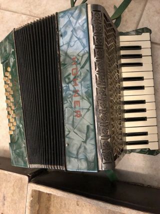 1930s Vintage Hohner Imperial Mini Piano Accordion Needs Work But Cute