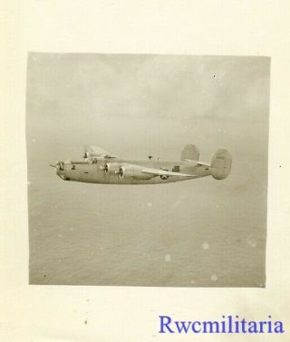Org.  Photo: Aerial View B - 24 Bomber (44 - 42175) On Mission; 1945