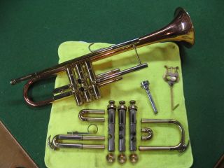 Conn Coprion 18B Trumpet 1975 - Rare - Case and Conn 7C MP 2