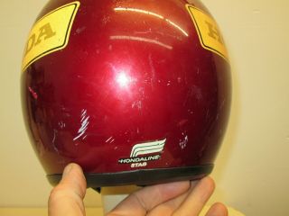 Honda Line Stag Vintage Helmet SHOEI DOT Motorcycle M? 1970 ' s Maroon Racing Bell 4