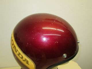 Honda Line Stag Vintage Helmet SHOEI DOT Motorcycle M? 1970 ' s Maroon Racing Bell 6
