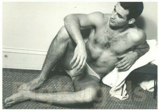 1965 Vintage James Davis Male Nude Hairy Mike Ericksen Handsome Muscle Beefcake