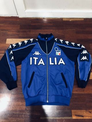 Italy Kappa Vintage Football Soccer Jacket Medium