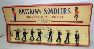 Vintage Britain Australian Army Infantry Toy Soldiers No.  2030 Set Of 8