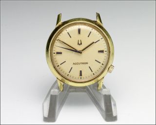 Vintage 1972 Bulova Accutron 18k G.  P.  Wrist Watch - Watchmaker Estate -