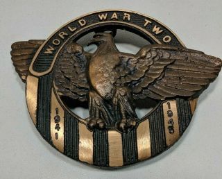 Ww2 Wwii Cast Iron Eagle World War Two 1941 - 1945