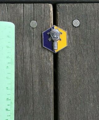 Chemical Replacement Training Center Di Crest Dui Insignia Pin Back Sterling