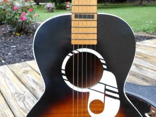 Vintage Kay Parlor Acoustic Guitar With Case 6
