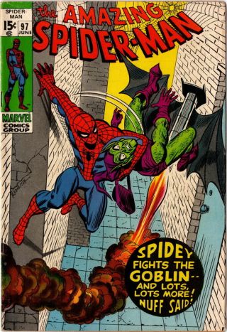 Spiderman No 97,  1971 Vintage Marvel Comic
