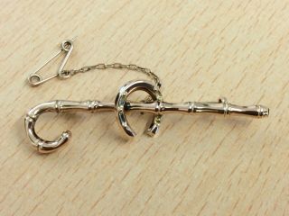 Antique 9ct Rose Gold Lucky Horse Shoe Brooch Pin 1910