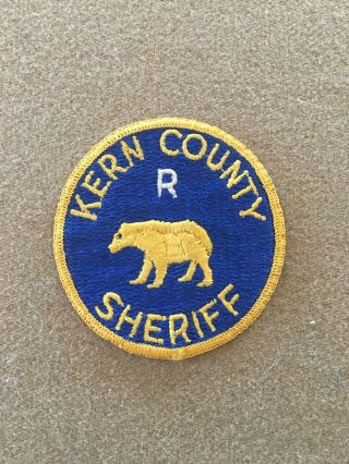 Vintage Kern County Sheriff Reserve California Police Patch