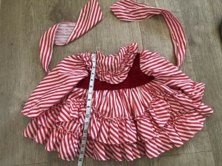 Vintage Girls Ruffle Party Dress Red Christmas Martha’s Miniatures 18 Months 2t 4