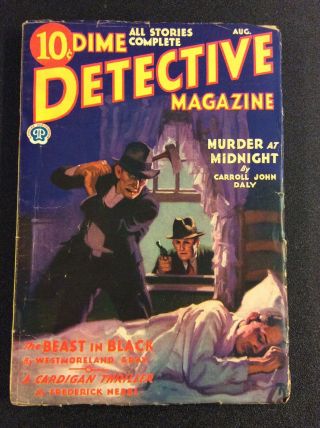 Dime Detective Pulp August 1932 Vintage Popular Publications Westmoreland Gray