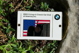 Enamel Automobile Badge Bmw Vintage & Classic Car Club Of America