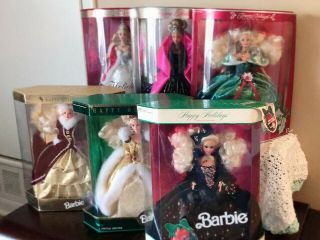 Barbie Holiday Vintage Collector Set (green,  Red,  Black,  Pink,  Gold,  