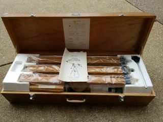 Vintage Sears Discoverer Equatorial Refractor Telescope 4 - 6333 - A Complete W/box