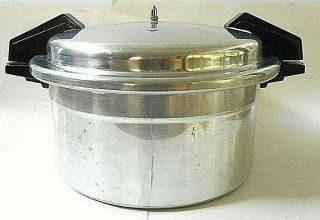 Vintage Mirro - Matic 12 Qt M - 0512 Pressure Cooker Canner Complete Made In Usa