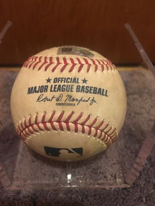 Mike Trout Game Ball Mlb Authenticated Outfield Assist Rare