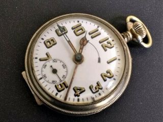 Vintage German Pocket Watch With Alarm In Good Order