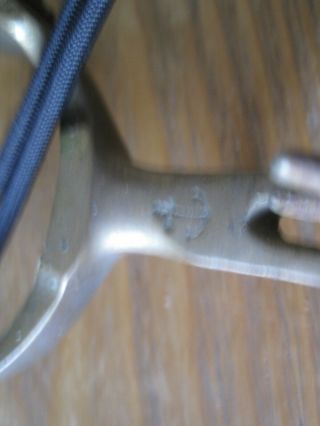 Rare Vintage North and Judd Cowboy spurs with horsehead insignia and anchor logo 2