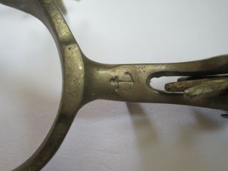 Rare Vintage North and Judd Cowboy spurs with horsehead insignia and anchor logo 3