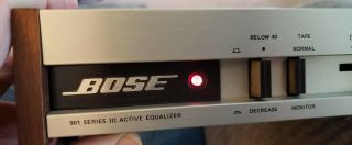Vintage Bose 901 Series III 3 Active Equalizer - - - - - - - - - - - - - - 8