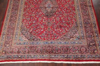 VINTAGE TRADITIONAL RED FLORAL KASHMAR AREA RUG LIVING ROOM ORIENTAL WOOL 10x13 5