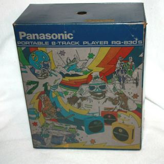Vintage Panasonic Portable 8 - Track Player Rq - 830s Nib,  1970 