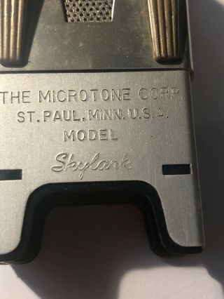 Vintage 1954 Microtone Skylark 3 Transistor Body Style Hearing Aid 3