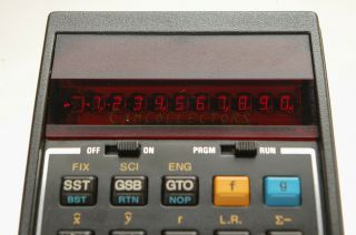 Hewlett Packard 33E Programmable Calculator,  in authentic HP case,  VINTAGE 6