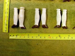 44 x excavated vintage victorian bisque binding doll legs all pairs age 1860 5