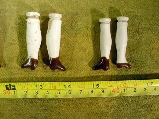 44 x excavated vintage victorian bisque binding doll legs all pairs age 1860 7