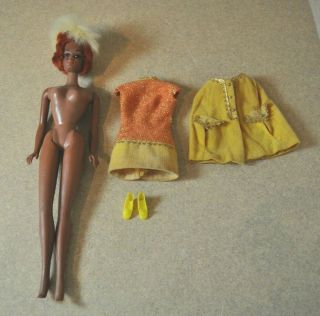 Vintage 1966 African American Barbie Doll Japan Twist & Turn 5