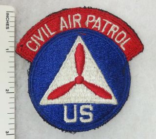 Ww2 Vintage Us Civil Air Patrol Shoulder Patch Cut Edge Air Force