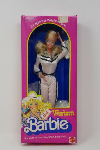 Mattel 1980 Western Barbie Doll 1757 Nrfb