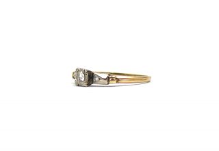 Vintage Art Deco.  20cttw Diamond Engagement Ring 14k Yellow Gold Size 7.  25