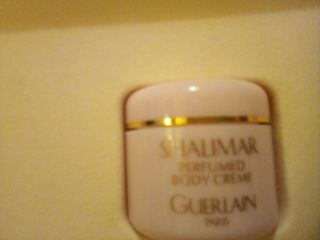 VINTAGE SHALIMAR BY GUERLAIN PARIS GIFT BOX BATH BODY SOAP & RARE COLOGNE 30 ML 4