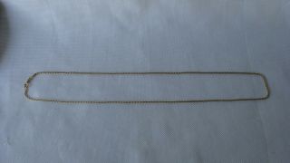 Vintage 14k Yellow Gold Unique Twisted Chain Necklace 18 " Not Scrap 3.  9 Grams