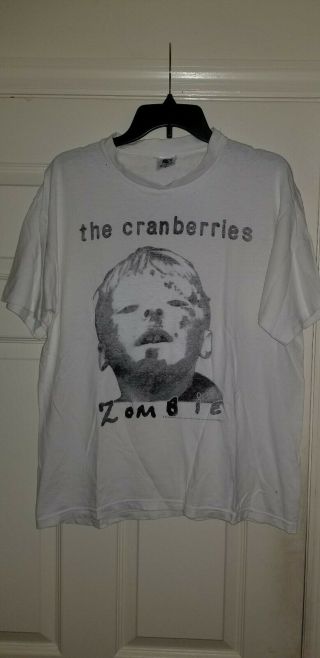 Vintage 1995 The Cranberries Zombie T Shirt Rock Band Tour Concert Tee Music Xl