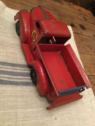 Vintage Marx Deluxe Delivery Truck / Pressed Steel With Electric Headligh 2