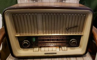 Vintage Antique 1957 Telefunken Gavotte 8 U Hifi Tube Radio Germany Rare